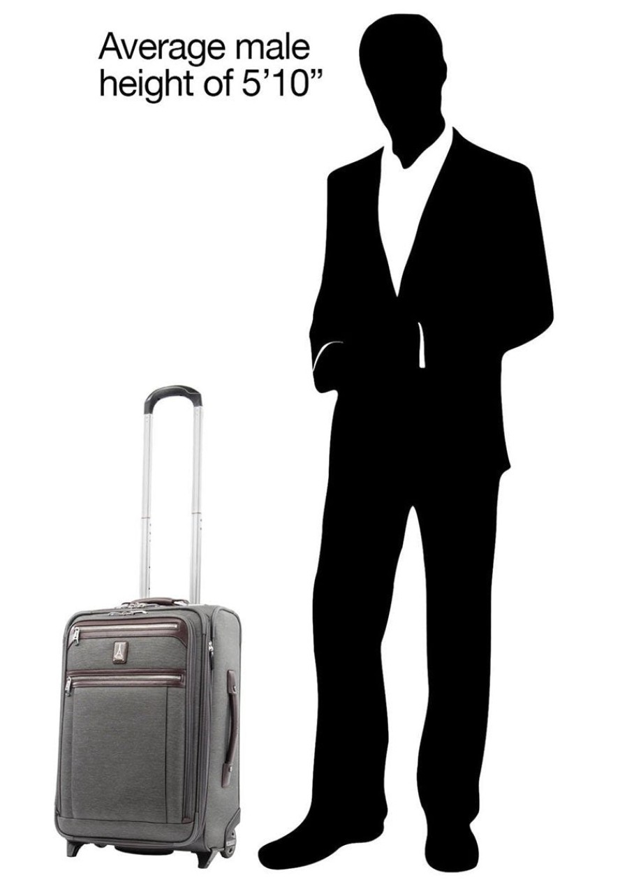 Luggage London Luggage | Platinum Elite 58Cm Expandable Rollaboard Suiter - Vintage Grey