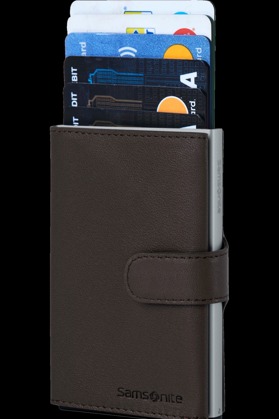 Accessories London Luggage | Alu Fit Wallet - Dark Brown