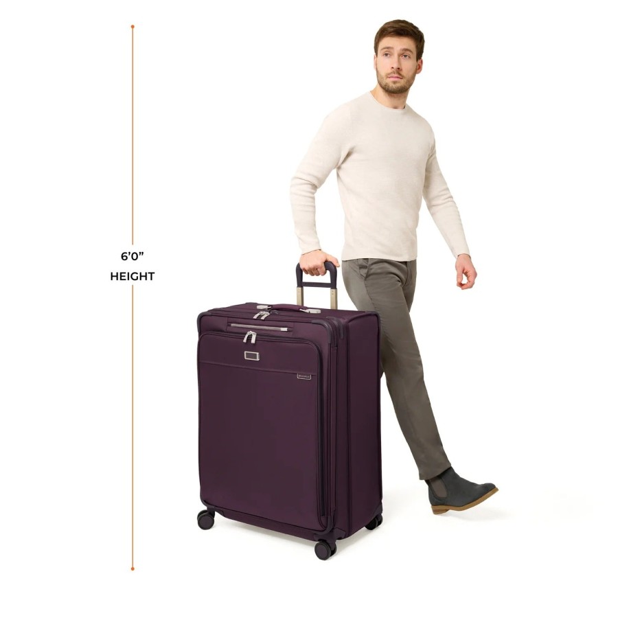 Luggage London Luggage | Baseline Limited Edition Extra Large Expandable Spinner - Plum