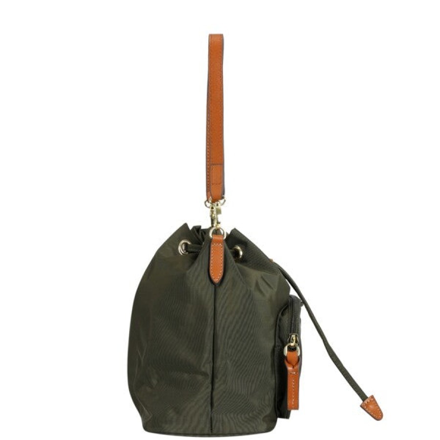 Bags London Luggage | X-Collection Recycled Nylon Bucket Bag - Olive