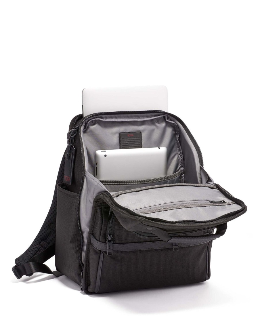 Bags London Luggage | Alpha 3 Compact Laptop Brief Backpack - Black