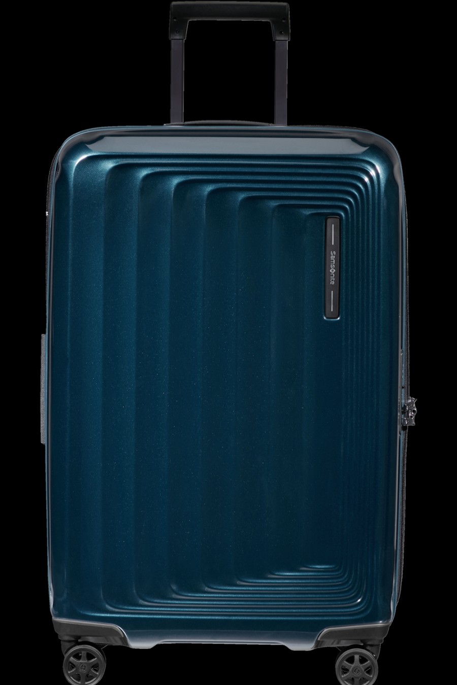 Luggage London Luggage | Nuon Spinner Expandable (4 Wheels) 69Cm - Metallic Dark Blue