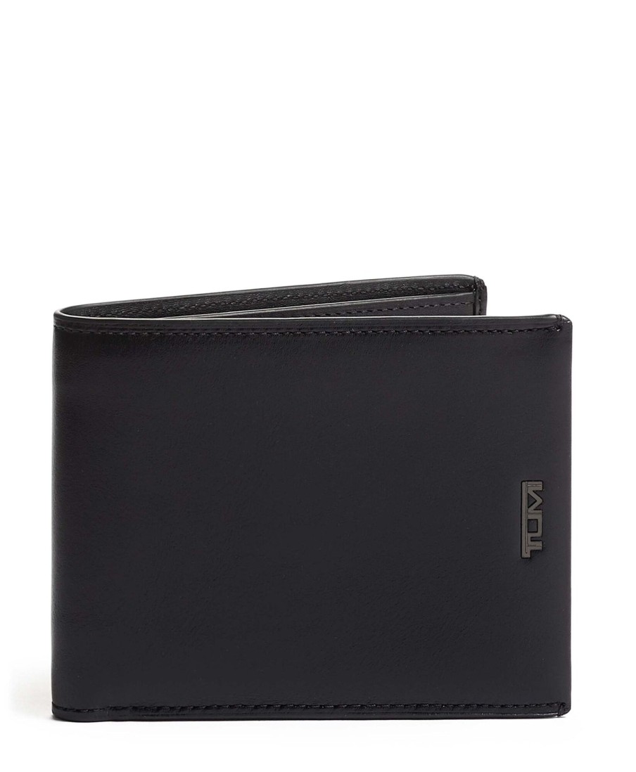 Accessories London Luggage | Nassau Global Wallet With Coin Pocket - Black Smooth