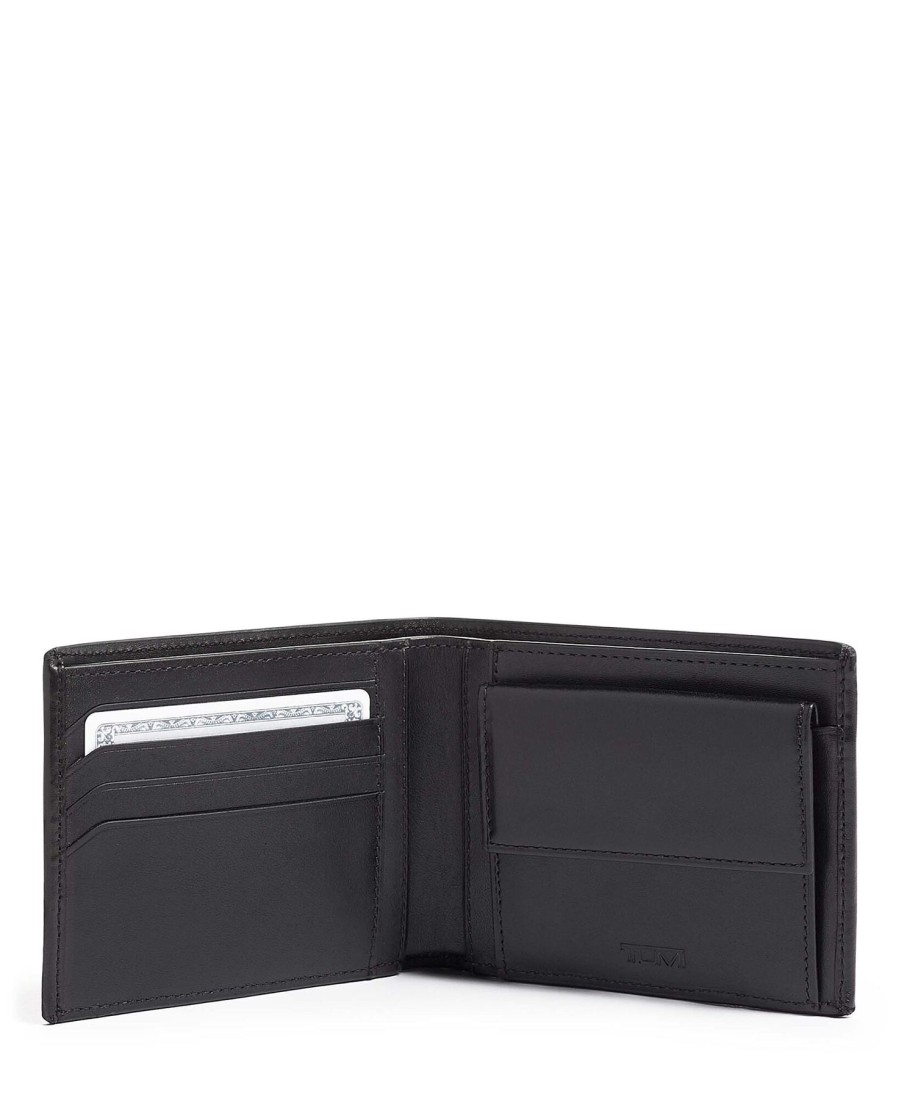 Accessories London Luggage | Nassau Global Wallet With Coin Pocket - Black Smooth