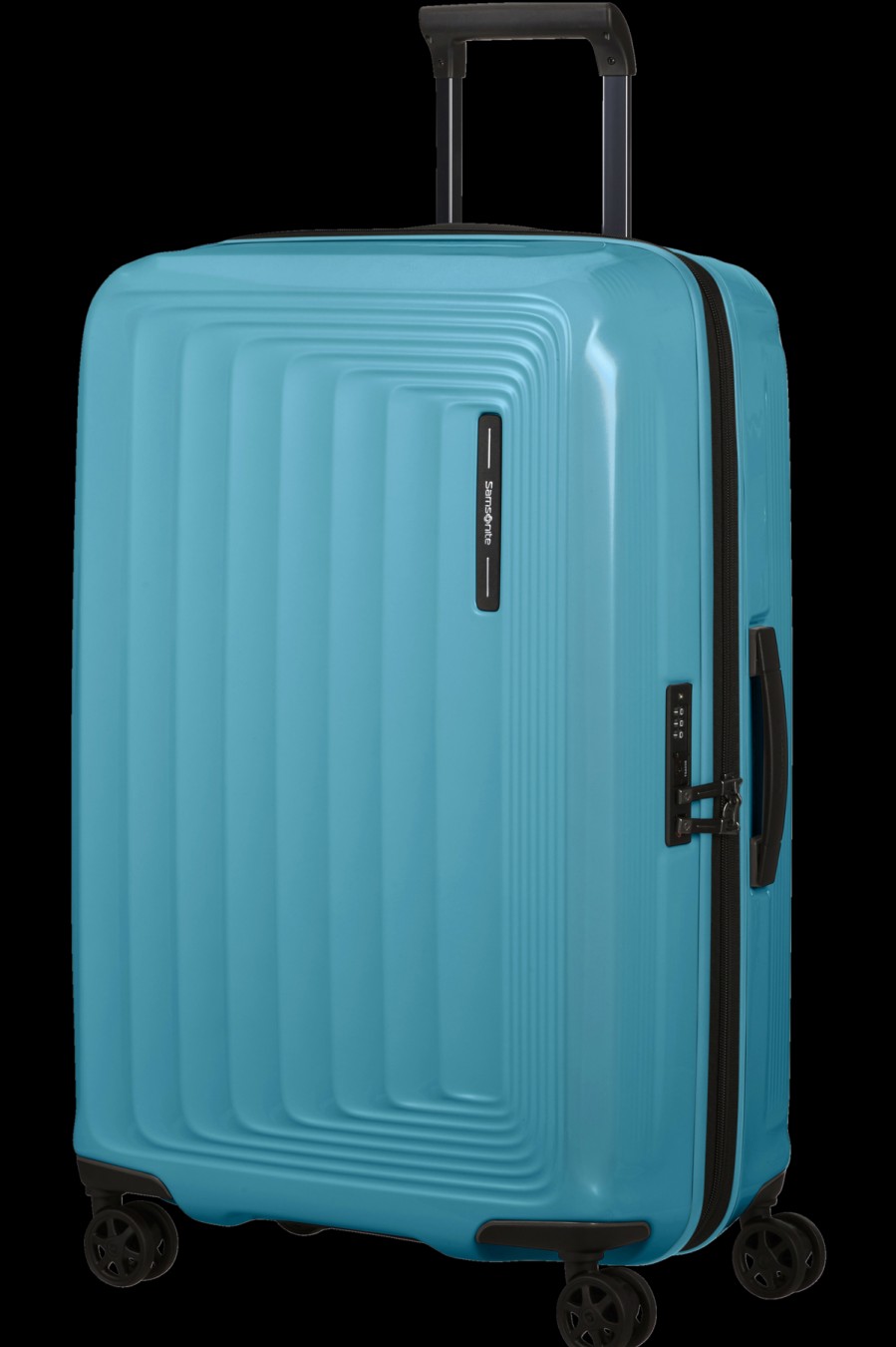 Luggage London Luggage | Nuon Spinner Expandable (4 Wheels) 69Cm - Metallic Ocean Blue