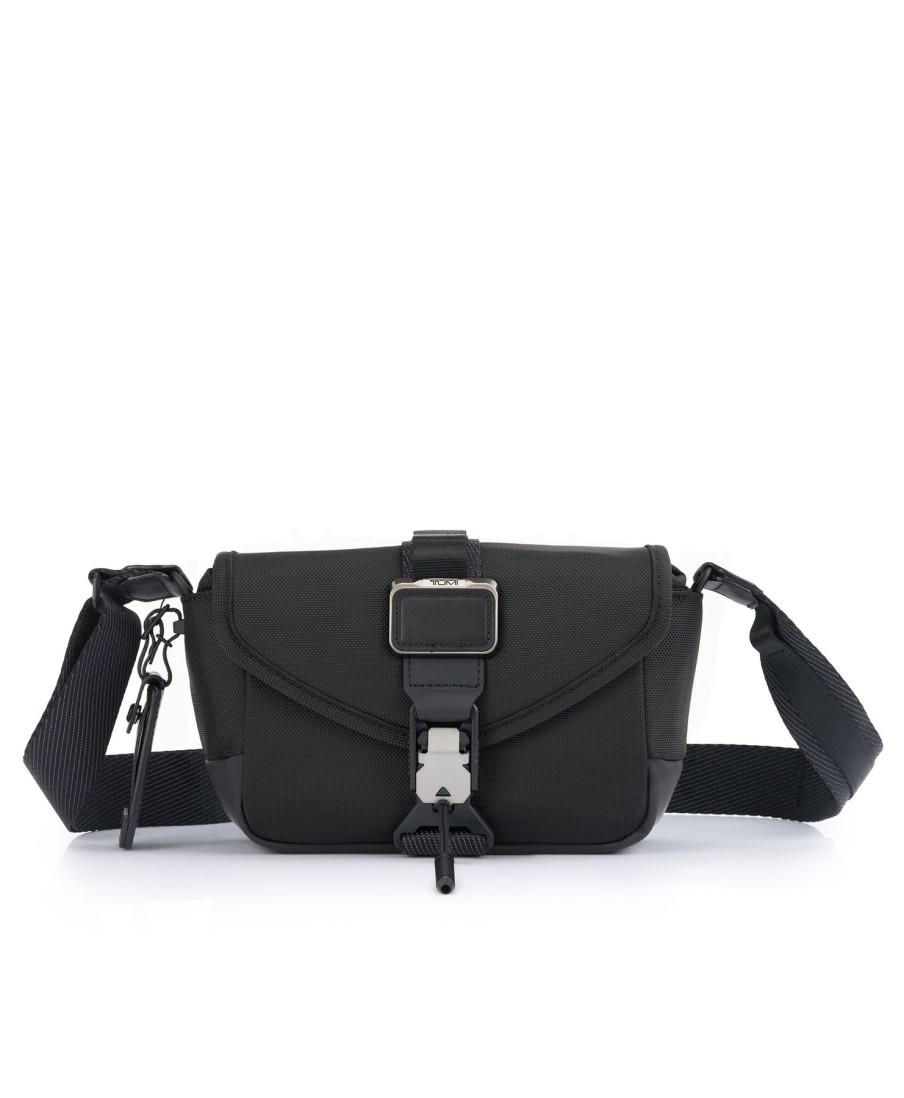 Bags London Luggage | Alpha Bravo Compass Flap Crossbody - Black