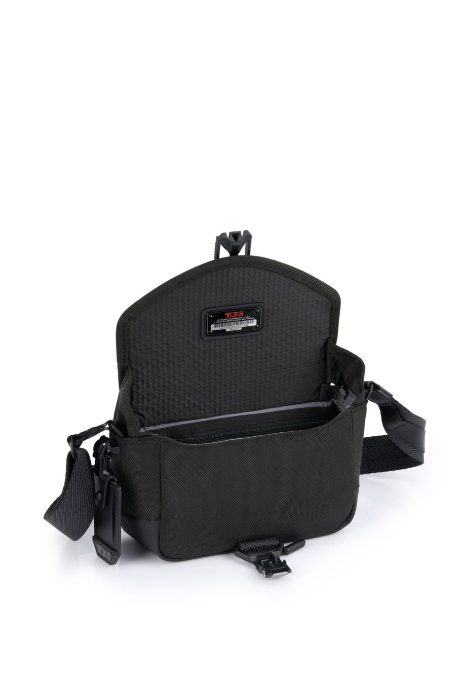 Bags London Luggage | Alpha Bravo Compass Flap Crossbody - Black