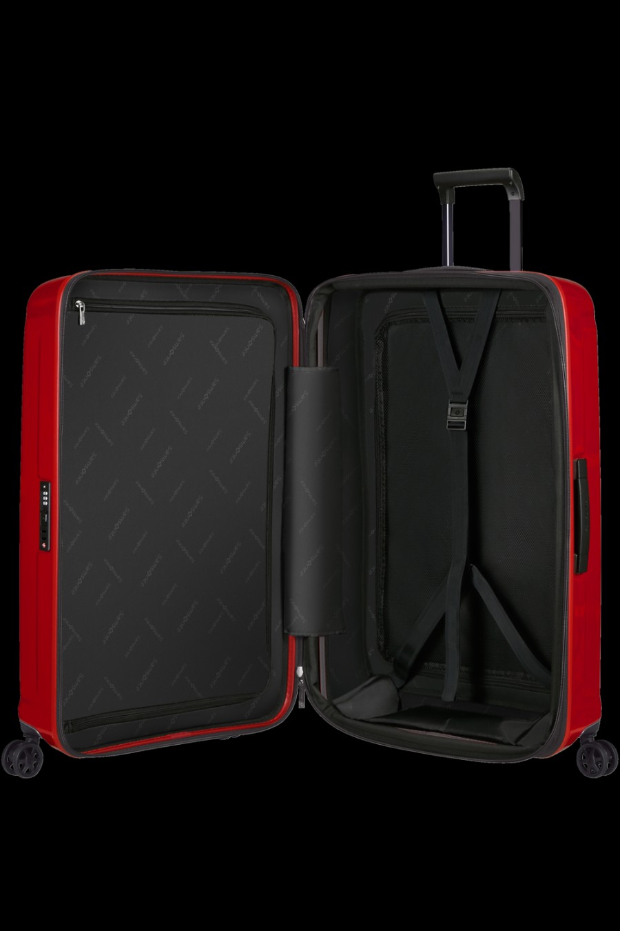 Luggage London Luggage | Nuon Spinner Expandable (4 Wheels) 69Cm - Metallic Red