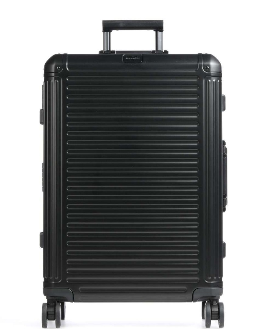 Luggage London Luggage | Travelite Next Spinner (4 Wheels) 77Cm - Black