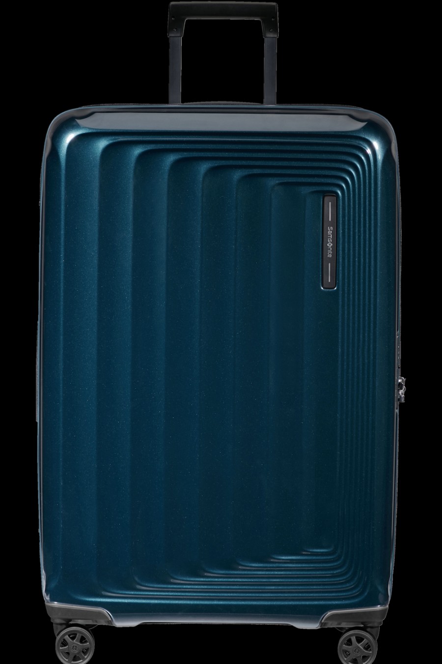 Luggage London Luggage | Nuon Spinner Expandable (4 Wheels) 75Cm - Metallic Dark Blue