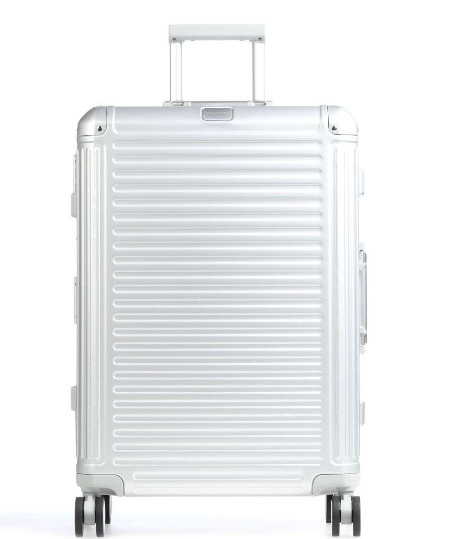 Luggage London Luggage | Travelite Next Spinner (4 Wheels) 67Cm - Silver