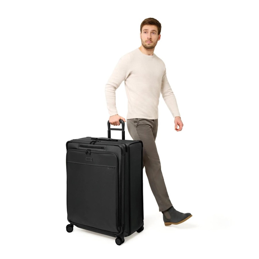 Luggage London Luggage | Baseline Extra Large Expandable Spinner - Black