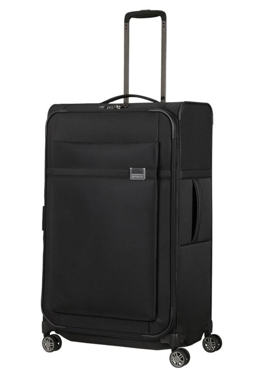 Luggage London Luggage | Airea Expandable 78Cm Spinner (4 Wheels) - Black