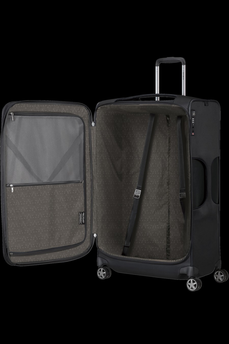 Luggage London Luggage | D'Lite 78Cm Spinner Expandable (4 Wheels) - Black