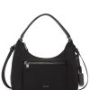 Bags London Luggage | Voyageur Adelaide Hobo Crossbody - Black/Gunmetal