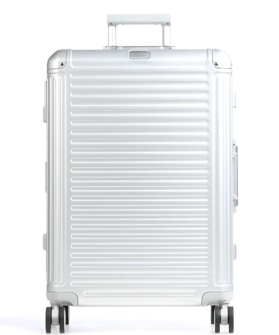 Luggage London Luggage | Travelite Next Spinner (4 Wheels) 77Cm - Silver