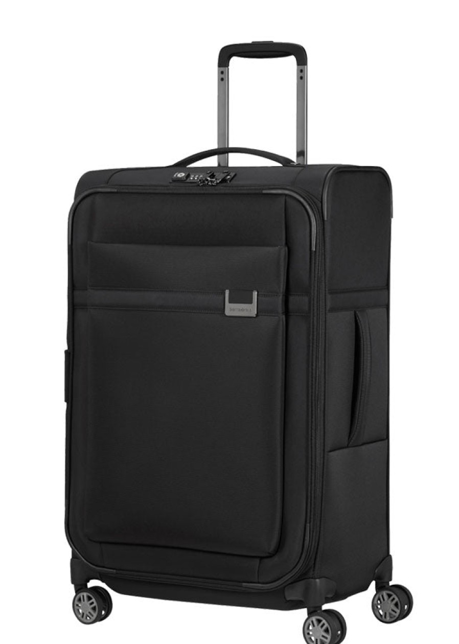 Luggage London Luggage | Airea Expandable 67Cm Spinner (4 Wheels) - Black