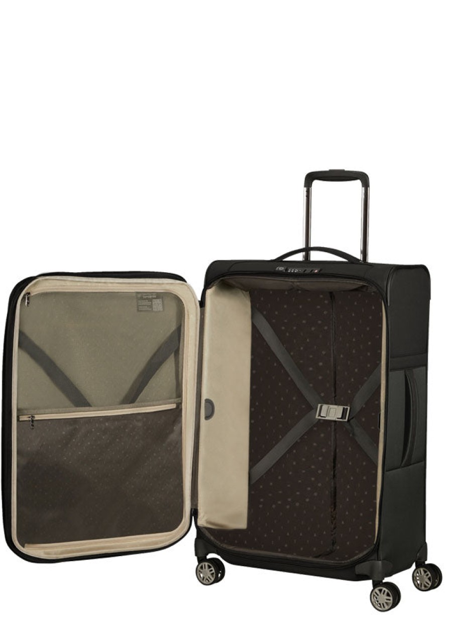 Luggage London Luggage | Airea Expandable 67Cm Spinner (4 Wheels) - Black