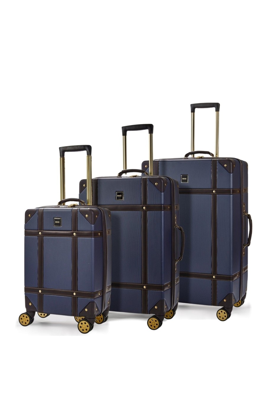 Luggage London Luggage | Vintage Set Of 3 Suitcases - Navy