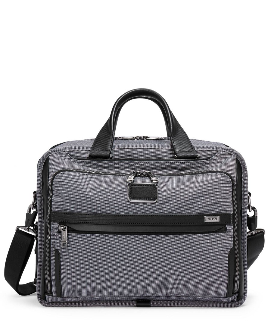 Bags London Luggage | Alpha X Organizer Briefcase - Meteor Grey