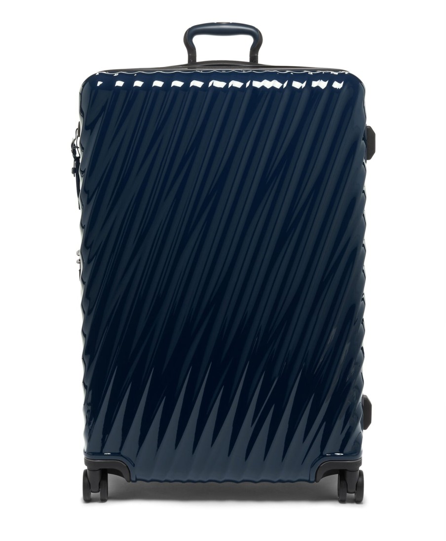 Luggage London Luggage | 19 Degree Extended Trip Expandable 4 Wheeled Packing Case - Navy