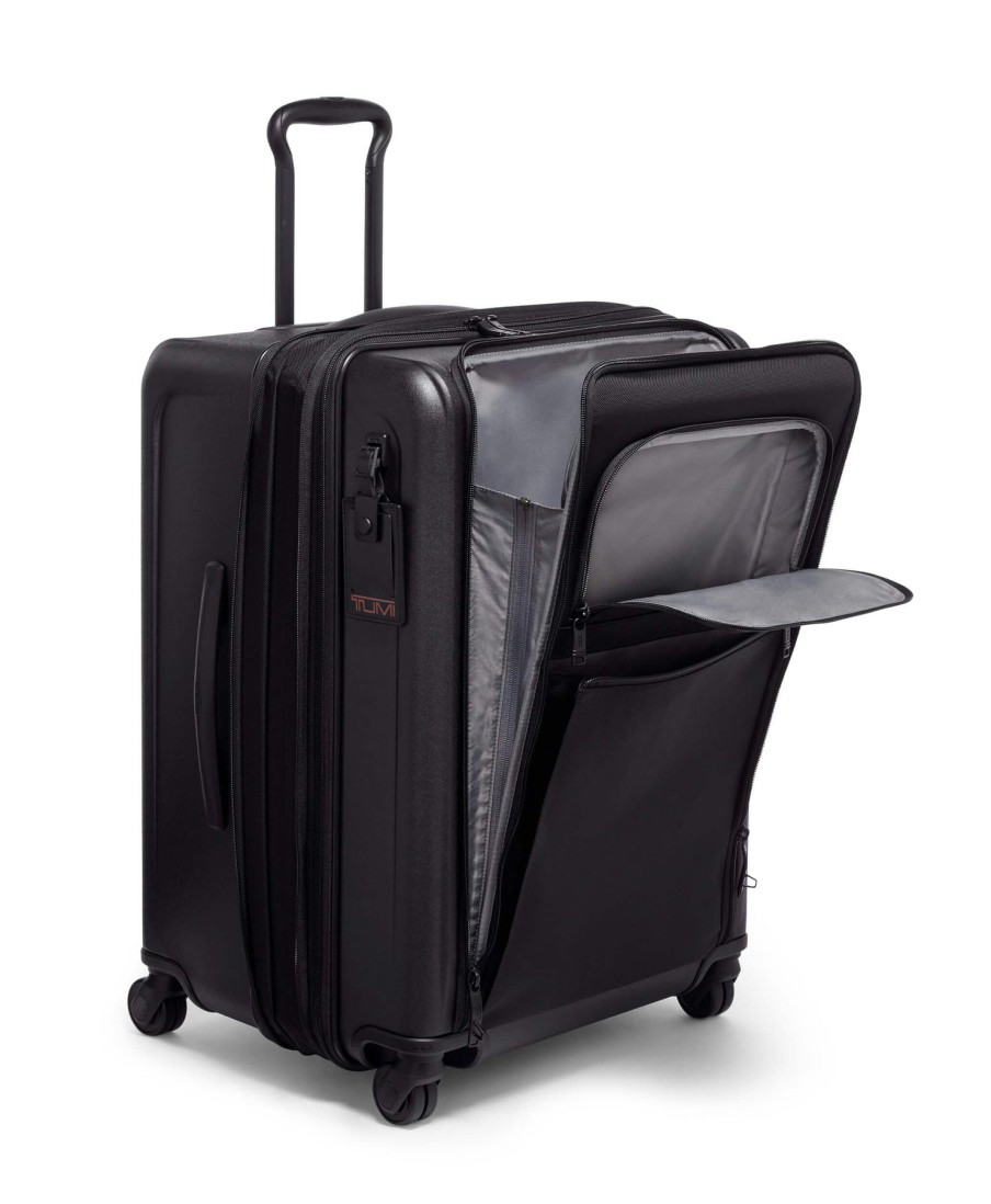 Luggage London Luggage | Alpha Hybrid Short Trip Expandable Checked Luggage 66 Cm - Black