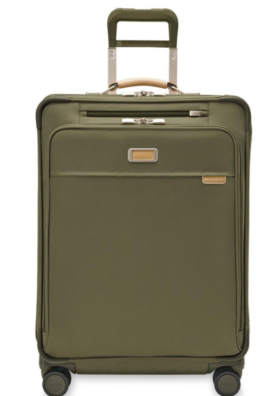 Luggage London Luggage | Baseline Medium Expandable Spinner - Olive