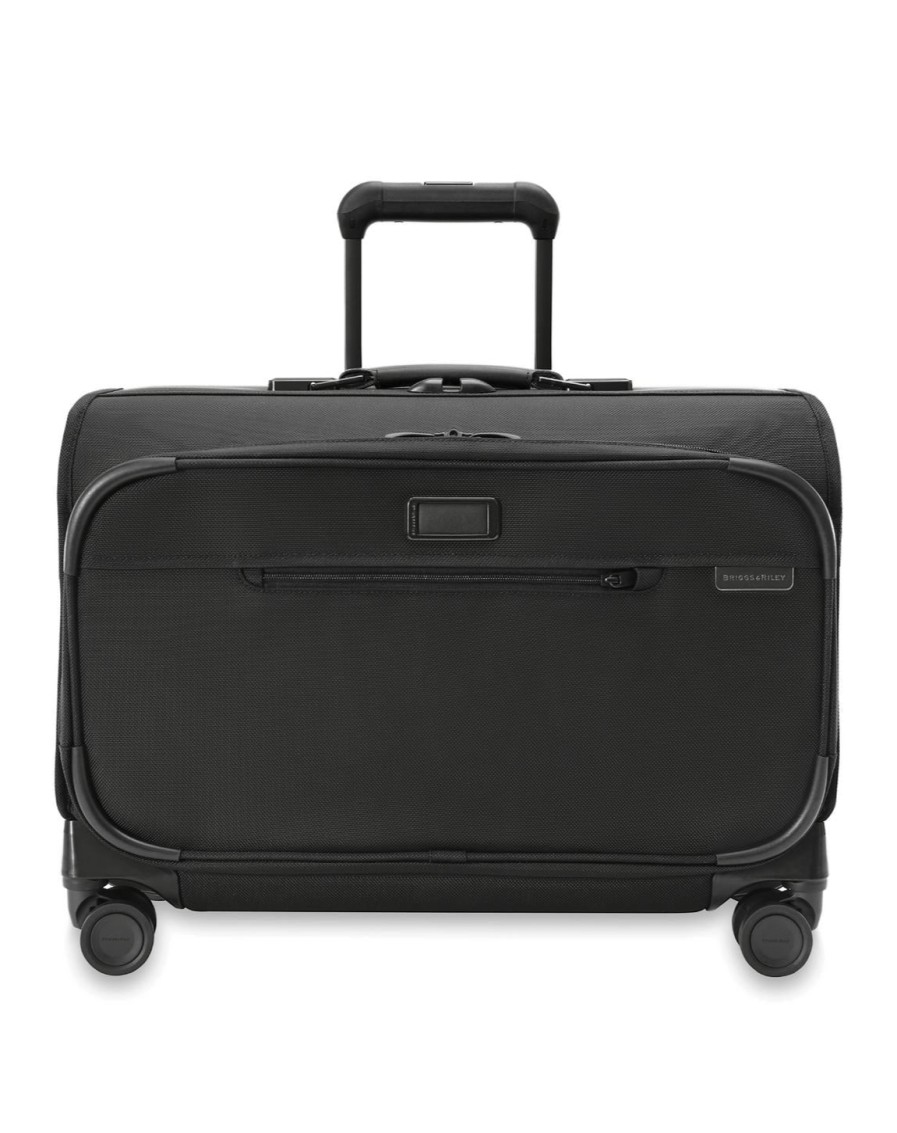 Bags London Luggage | Baseline Wide Carry-On Wheeled Garment Spinner - Black