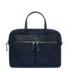 Bags London Luggage | Hanover Laptop Briefcase 14" - Dark Navy Blazer / Silver Hardware