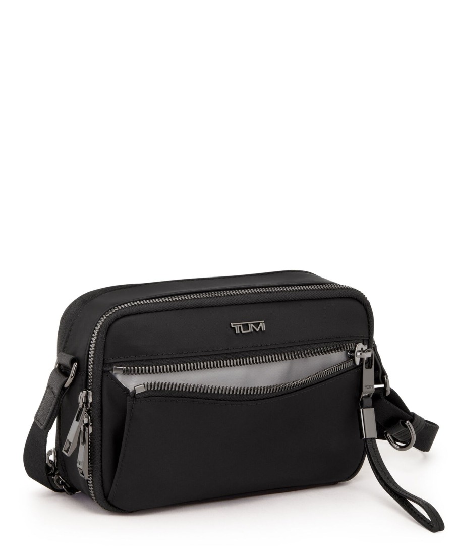 Bags London Luggage | Voyageur Langley Crossbody - Black/Gunmetal