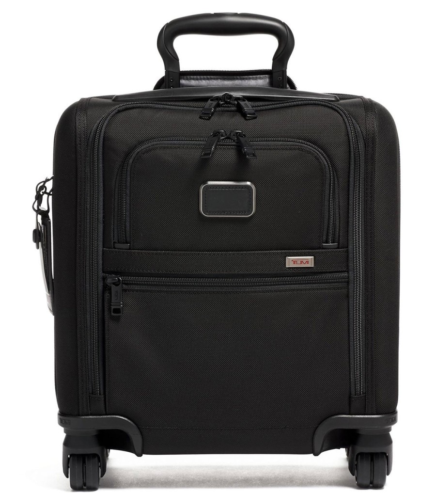 Luggage London Luggage | Alpha 3 Compact 4 Wheeled Brief- Black