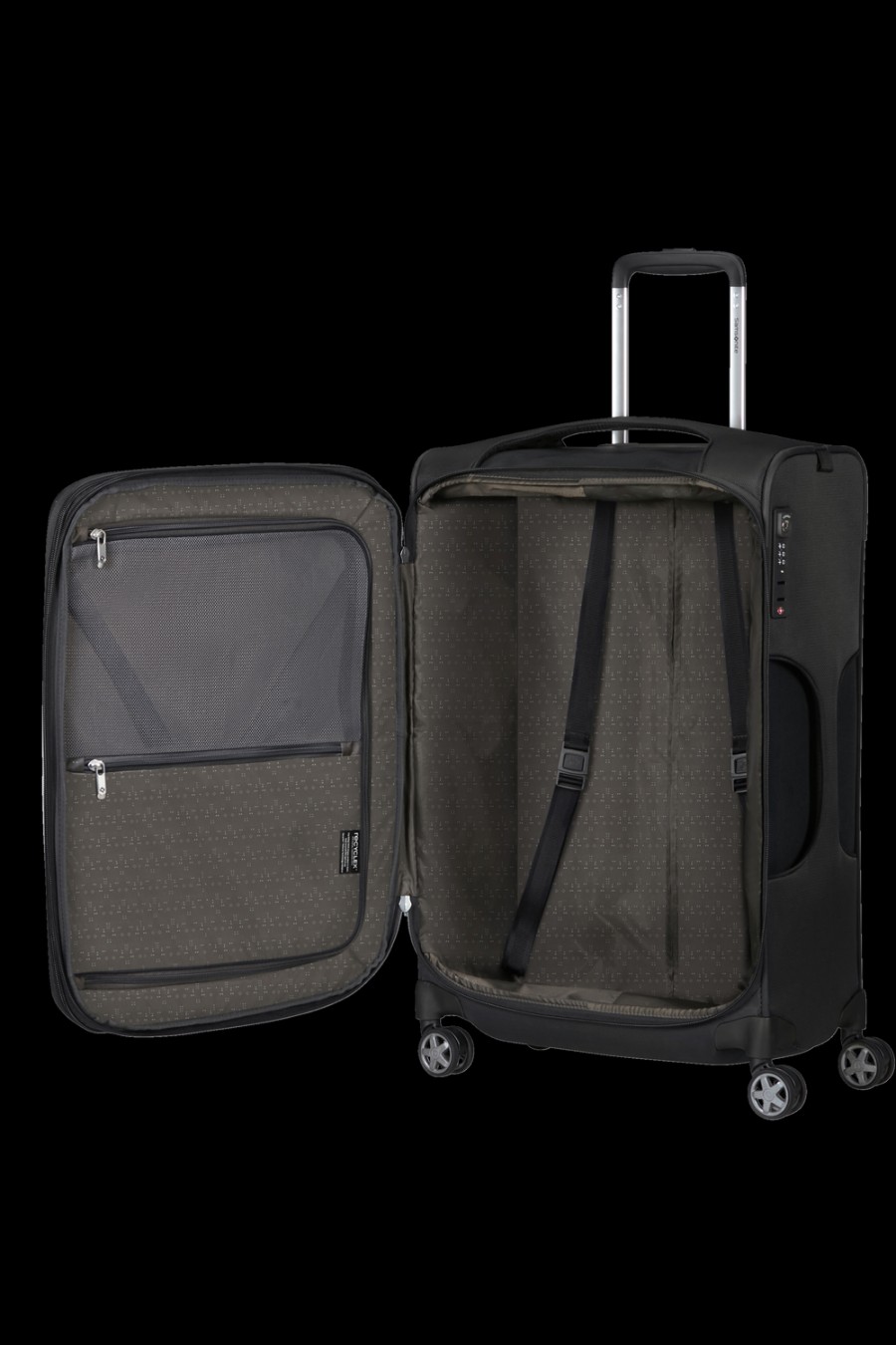 Luggage London Luggage | D'Lite 63Cm Spinner Expandable (4 Wheels) - Black