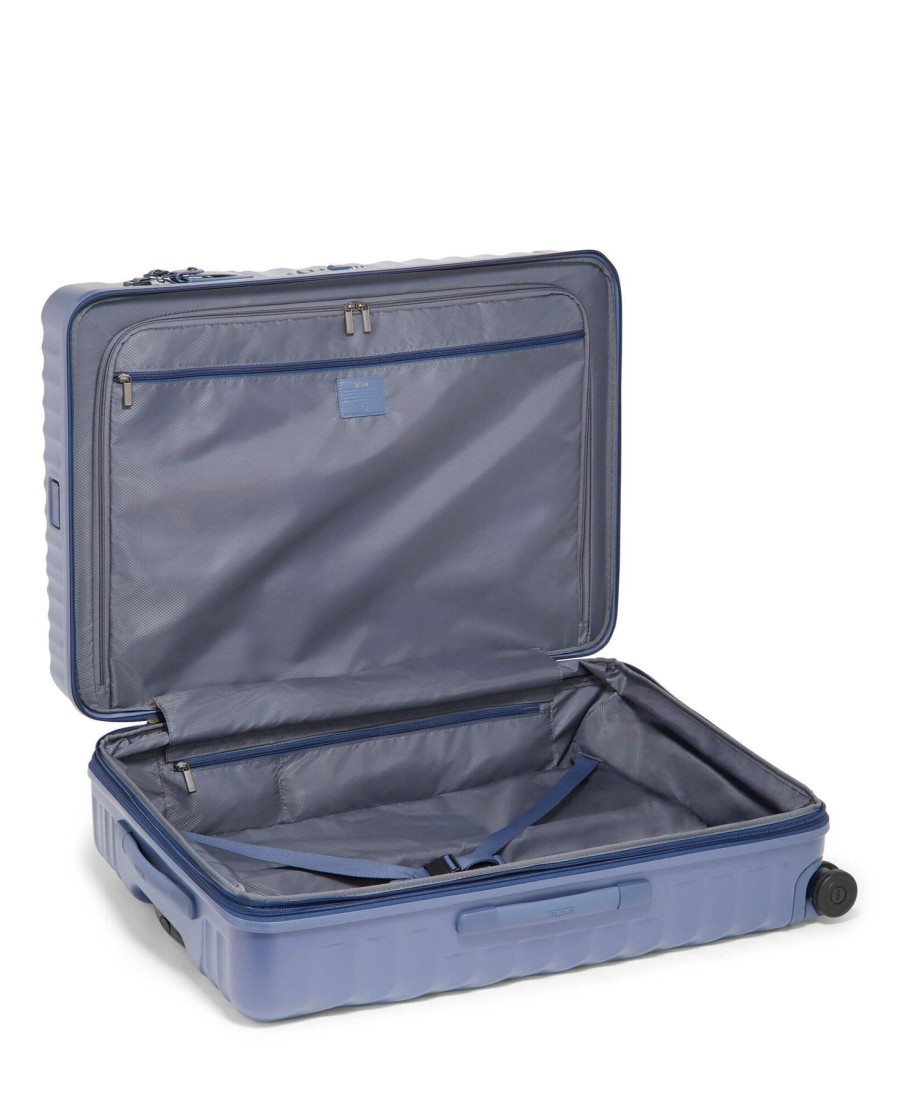 Luggage London Luggage | 19 Degree Extended Trip Expandable 4 Wheeled Packing Case - State Blue Texture