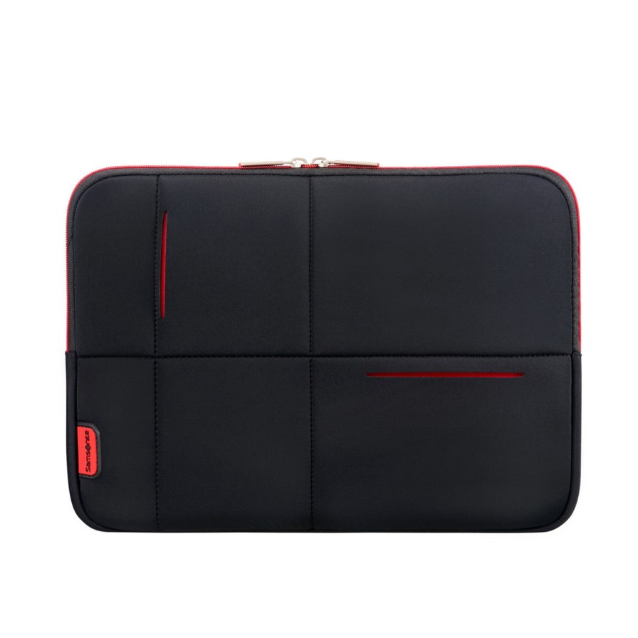 Accessories London Luggage | Airglow Laptop Sleeve 13.3" - Black/Red