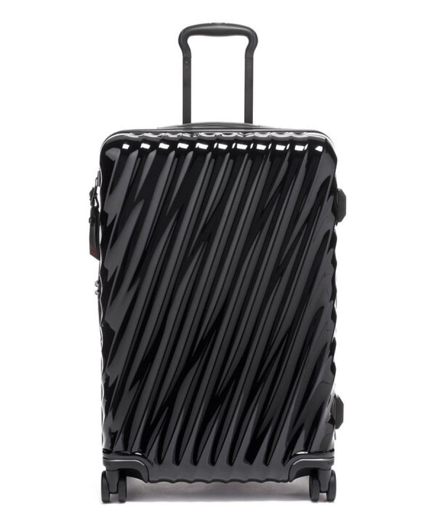 Luggage London Luggage | 19 Degree Short Trip Expandable 4 Wheeled Packing Case - Black