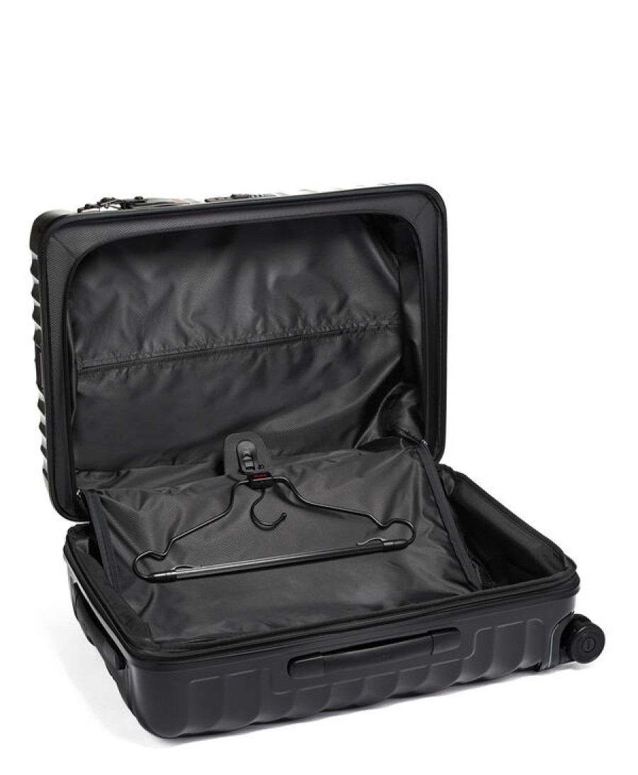 Luggage London Luggage | 19 Degree Short Trip Expandable 4 Wheeled Packing Case - Black