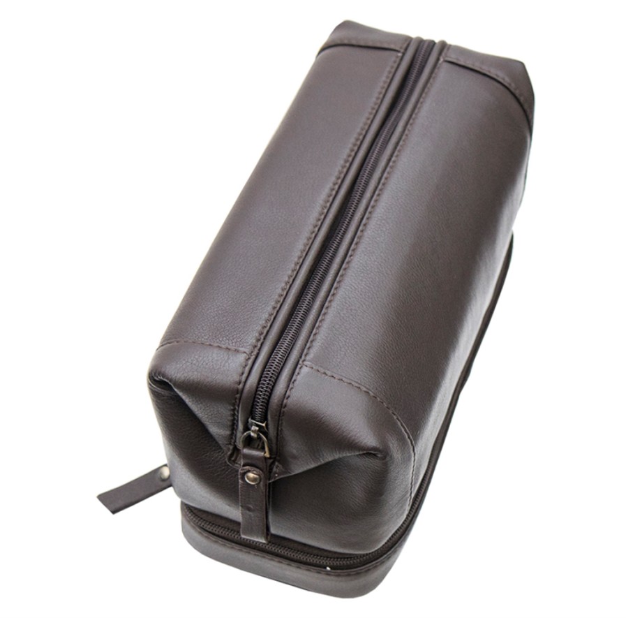 Accessories London Luggage | Primehide Leather Wash Bag /Toiletry Bag