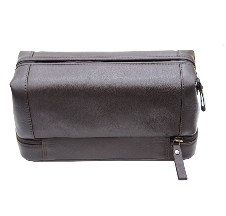 Accessories London Luggage | Primehide Leather Wash Bag /Toiletry Bag