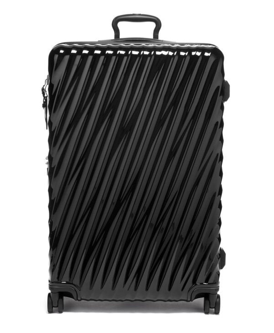 Luggage London Luggage | 19 Degree Extended Trip Expandable 4 Wheeled Packing Case - Black