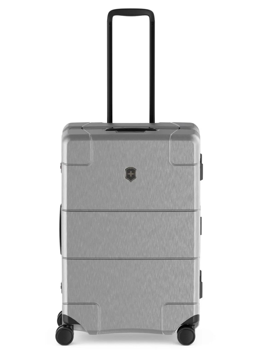 Luggage London Luggage | Lexicon Framed Series Medium Hardside Case - Silver