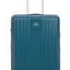 Luggage London Luggage | Positano Monochrome Medium Trolley - Petrol